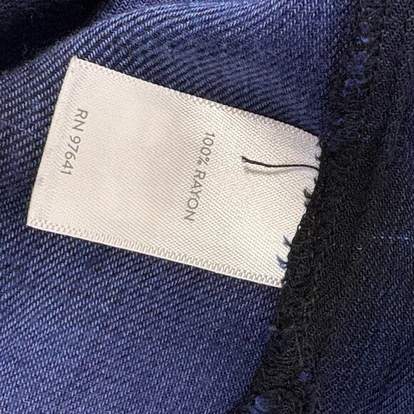 J. Jill Blue Plaid Notch V-Neck Pullover Rayon Blouse Tunic Top Size XL - Picture 8 of 12